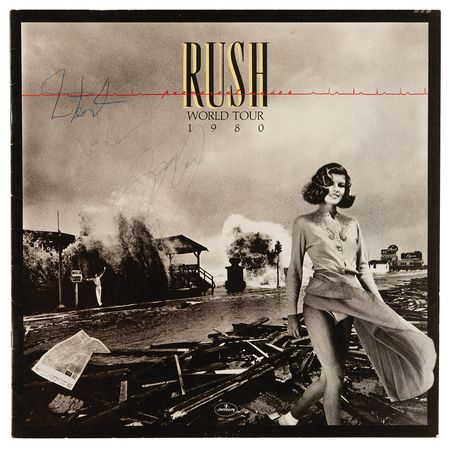 Lot #715 Rush Signed 1980 Permanent Waves World Tour Program - Image 1