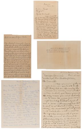Lot #372 Lindbergh Kidnapping: Juror Robert Cravatt Letter Collection and Rare “Official Pass