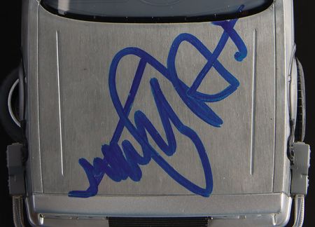 Lot #772 Back to the Future: Michael J. Fox and Christopher Lloyd Signed DeLorean ‘Time Machine’ Model Car - Image 4