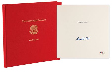 Lot #114 Gerald Ford Signed Book - The Thirty-Eighth President (Ltd. Ed. #70/300) - Image 1