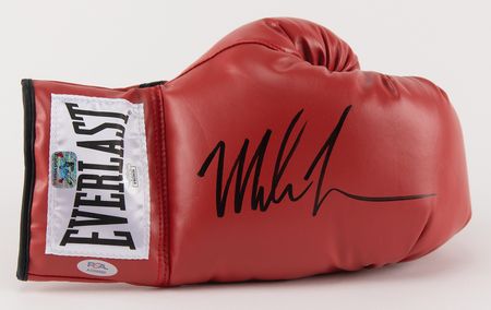 Lot #874 Mike Tyson Signed Boxing Glove