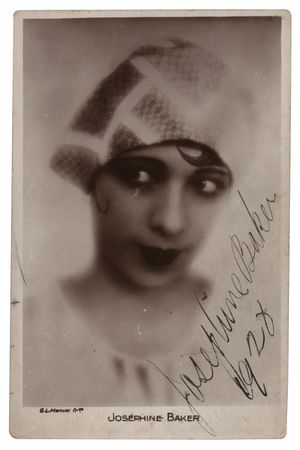 Lot #773 Josephine Baker Signed Photograph