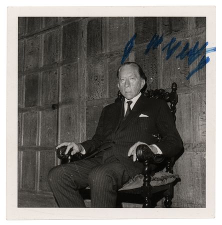 Lot #346 J. Paul Getty Signed Photograph