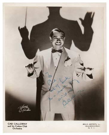 Lot #662 Cab Calloway Signed Photograph