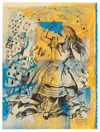 Lot #562 Peter Mars Original 'Alice’s Adventures’ Silkscreen Painting - ‘Sense of Power' - Image 1