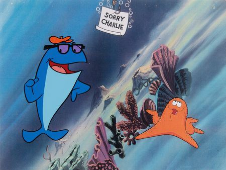 Lot #571 Charlie the Tuna production cel from a StarKist television commercial - Image 1