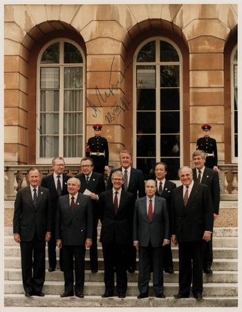 Lot #347 Mikhail Gorbachev Signed Photograph