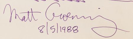 Lot #559 Matt Groening Signed Sketch in Book - Love Is Hell - Image 2