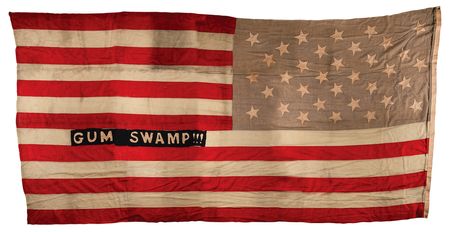 Lot #35 Civil War-era United States Union 34-Star 'Gum Swamp' Flag (1861-1863) - Image 1