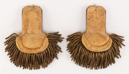 Lot #449 Civil War: John A. Hawes’s Massachusetts Volunteer Militia ‘Captain of Infantry’ Epaulettes - Image 2