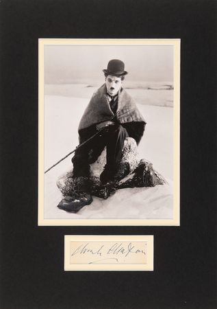Lot #784 Charlie Chaplin Signature - Image 1