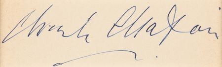 Lot #784 Charlie Chaplin Signature - Image 2