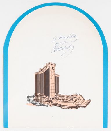 Lot #651 Elvis Presley Signed Las Vegas Hilton