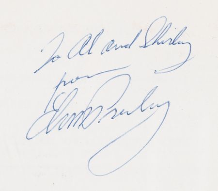 Lot #651 Elvis Presley Signed Las Vegas Hilton Menu - Image 3