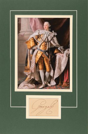 Lot #362 King George III Signature