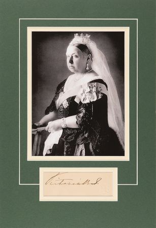 Lot #394 Queen Victoria Signature