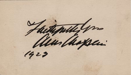 Lot #785 Charlie Chaplin Early Signature (1923) - Image 1