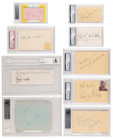 Lot #838 Sunset Boulevard Collection of (9) Signatures - Image 1