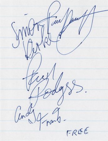 Lot #692 Free Signatures - Image 1