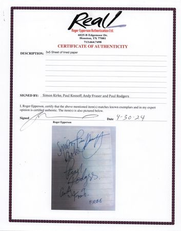 Lot #692 Free Signatures - Image 2