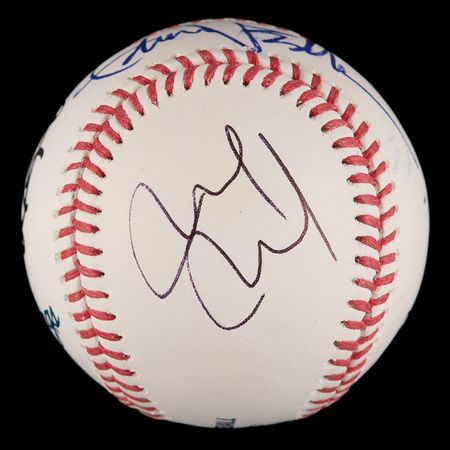 Lot #710 Pearl Jam Signed Baseball - Image 3
