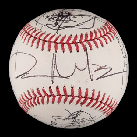 Lot #703 Dave Matthews Signed Baseball - Image 1