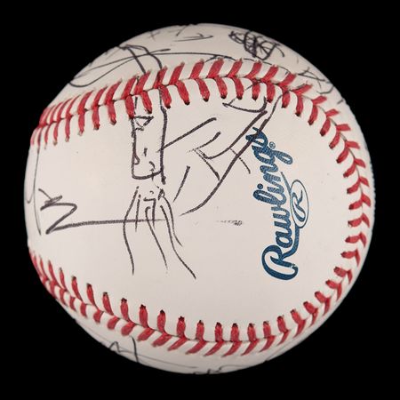 Lot #703 Dave Matthews Signed Baseball - Image 3