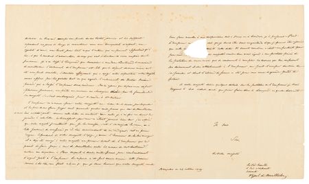 Lot #421 Napoleon: Countess Montholon Rare Autograph Letter Signed - Napoleon's Last Lover, Reminiscing on the Exiled French Emperor’s Life on Saint Helena - Image 3
