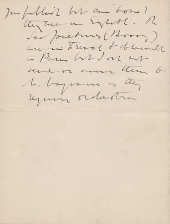 Lot #631 Edward Elgar Autograph Letter Signed on His Successful 