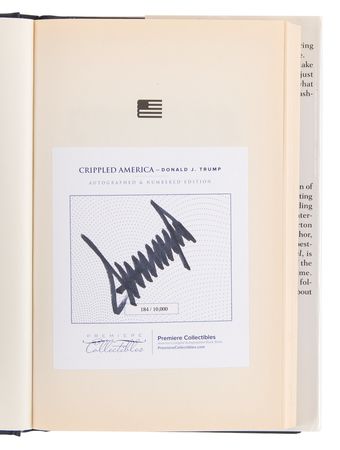 Lot #196 Donald Trump Signed Book - Crippled America (Ltd. Ed. #184/10000) - Image 4