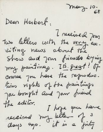 Lot #527 Fernando Botero Autograph Letter Signed - Image 1