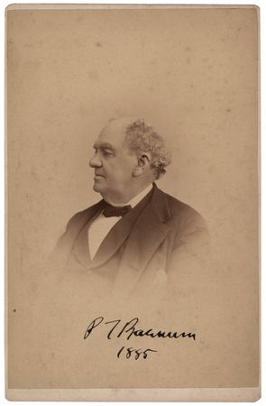 Lot #267 P. T. Barnum Signed Photograph (1885) - Image 1
