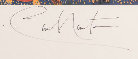 Lot #716 Carlos Santana Oversized Signed Print - 'Mumbo Jumbo' - Image 2