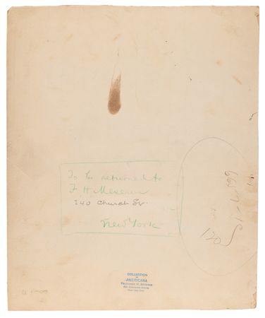 Lot #29 Abraham Lincoln: 'Penny Profile' Photograph by Anthony Berger - Signed by Frederick H. Meserve - Image 2