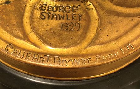 Lot #748 Academy Award for Best Cinematography (1930) - Oscar Statuette Presented to Clyde De Vinna for for White Shadows in the South Seas - Image 4