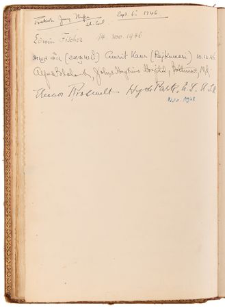 Lot #230 Notables: Ho Chi Minh, Walt Disney, Charles Lindbergh Signed Guest Book - Image 4