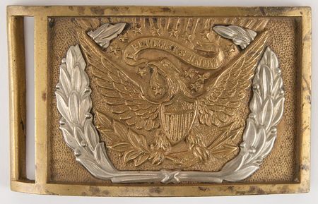 Lot #456 Civil War: Union M1851 NCO Sword Belt Plate - Image 1