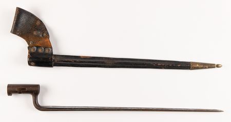 Lot #452 Civil War: Union Bayonet for .69 Caliber Conversion Musket, Identified to the 11th Maine Infantry - Image 1