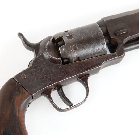 Lot #434 Civil War: Manhattan .31 Caliber Revolver and British Import Pocket Watch, Identified to NY 2nd Heavy Artillery - Image 6