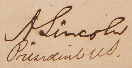 Lot #23 Abraham Lincoln Autograph Civil War Pass Signed as President - Image 2