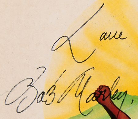 Lot #649 Bob Marley Signed Album - Uprising - Image 2