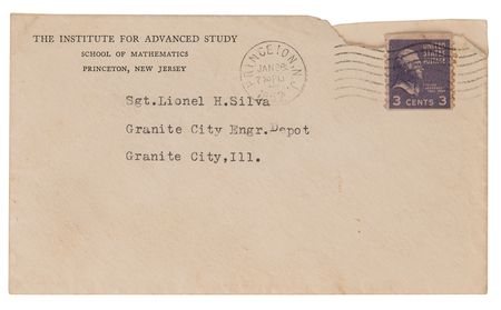 Lot #286 Albert Einstein Typed Letter Signed with Handwritten Velocity Addition Formulas: 