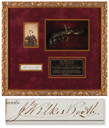 Lot #317 John Wilkes Booth Signature and Original