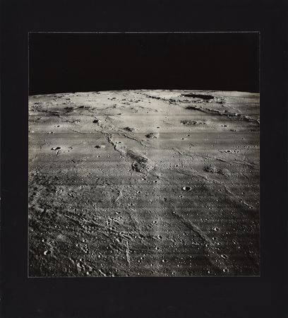 Lot #7525 Lunar Orbiter 2: Crater Marius Oblique View Photograph - Image 1