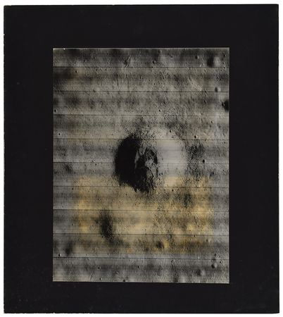 Lot #7522 Lunar Orbiter 2: Crater Close-Up Photograph - Image 1
