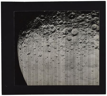 Lot #7528 Lunar Orbiter 2: Far Side of the Moon Wide-Angle Photograph - Image 1