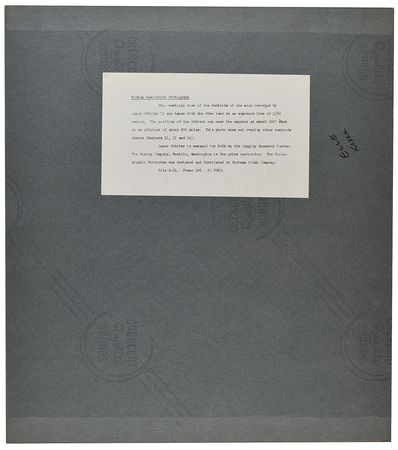 Lot #7527 Lunar Orbiter 2: Far Side of the Moon Vertical Wide-Angle Photograph - Image 2