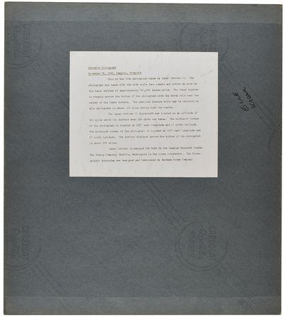 Lot #7529 Lunar Orbiter 2: Far Side of the Moon Wide-Angle Photograph - Image 2