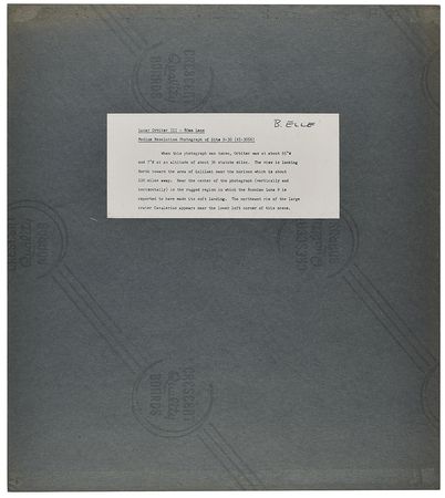 Lot #7538 Lunar Orbiter 3: Planitia Descensus Oblique View Photograph - Image 2