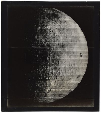 Lot #7543 Lunar Orbiter 4: Far Side of the Moon Wide-Angle Photograph - Image 1